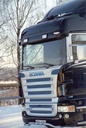 Acrylic Screen for Sunvisor Scania 4 & R Series Highline with Lampholes for 2 Position Lights & 2 Headlights