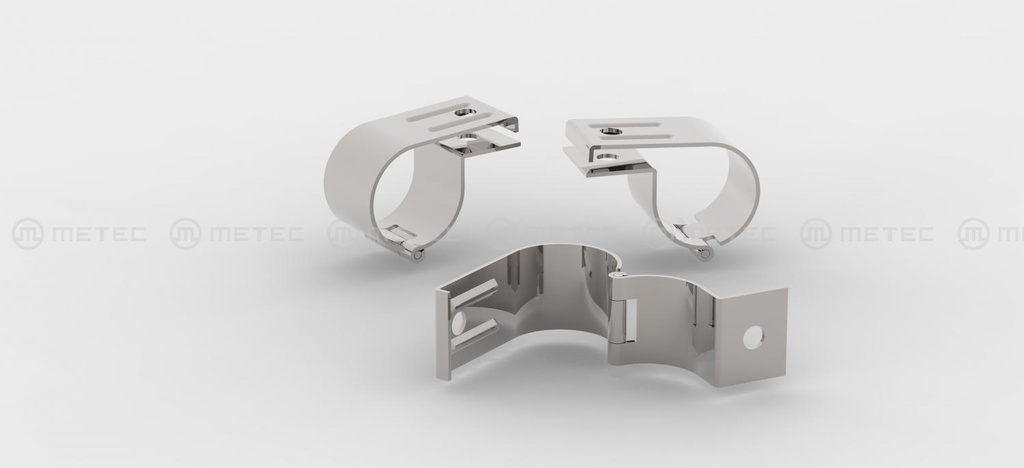 Metec RVS Lampenklem Ø60mm