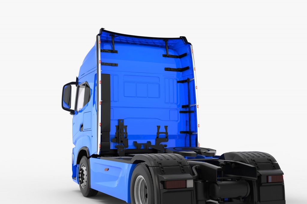 RVS Lichtstrips voor Zijspoilers van Iveco S-Way met Hoge Cabine