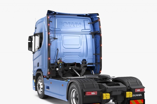 [8486466071] RVS Lichtstrips voor Zijspoilers Scania NextGen R-Serie | Zwart