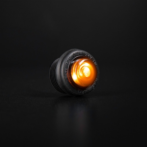 [5800431] Freedom Black Raven Position Light - Amber 12-24V