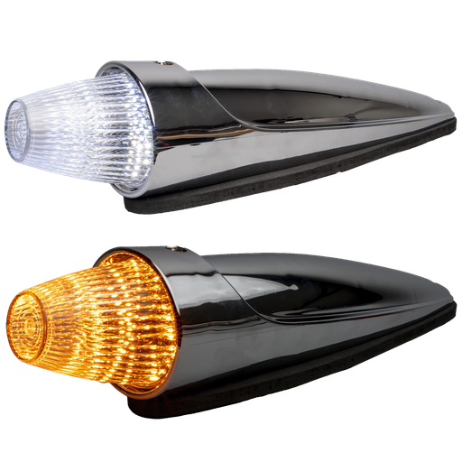 [4635732AW-LED] Torpedo LED Roof Marker Light Chrome | Dual Color