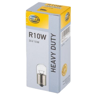 [4635015-10W] Hella R10W Ba15s Halogeenlampen 24V | Set van 10 Stuks