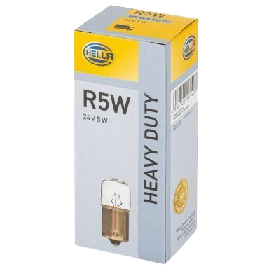 [4635015-5W] Hella R5W BA15s Halogeenlampen 24V | Set van 10 Stuks