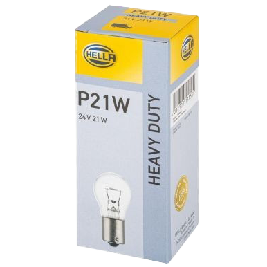 [4635015-21W] Hella P21W Ba15s Halogeenlampen 24V | Set van 10 Stuks