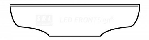 [18203635] SRI FrontSignLED 24V MB Actros MP3 - 146cm