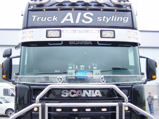 [32143004-SCANIA] Stainless Steel Stoneguard for Scania