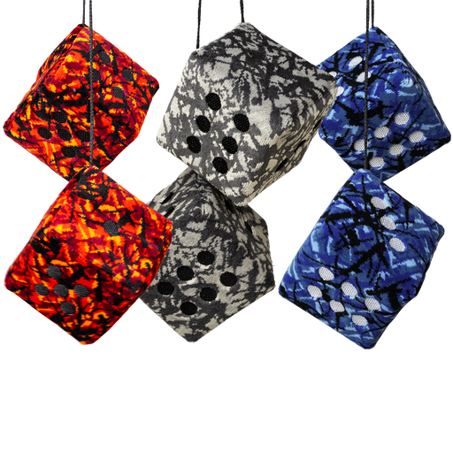 Dice Danish Fabric + Embroidered Dots