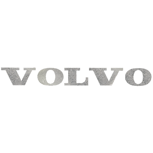 [321VOLVO] RVS Letters 'Volvo' tbv Front Grille