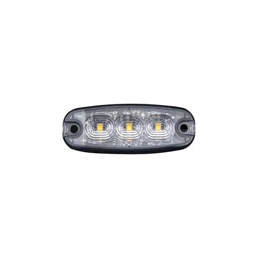 [5850201HP-A] 3-LED Flitser Oranje met Heldere Lens