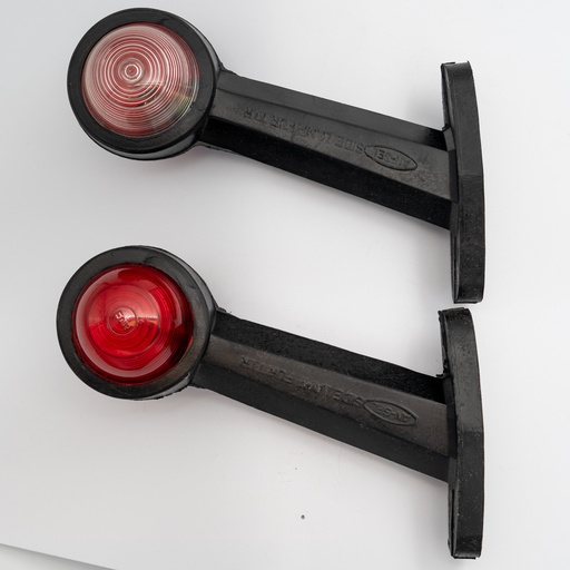 [463.2] ¡STOCKSALE! Set Breedtepaal Recht 165mm  - Rood/Wit