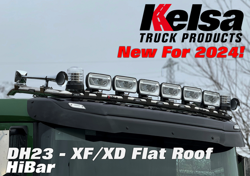 [82DHS23] RVS HiBar voor DAF NGD XF & XG Laag Dak Dag- / Slaapcabine