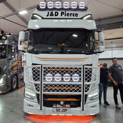 [2DFOSNGD5LED] Bumper Spoiler for DAF NGD -2026 XF/XG/XG+ | Type 1 | 5 Lightholes
