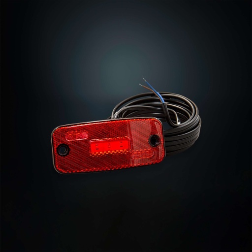 [5810131-10] LED Side Marker Light 12-24V + 10m Cable - Red