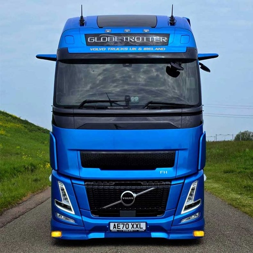 [2VFAEOSTLTYPE3] Bumperspoiler voor Volvo Aero | Type 3 | 2x Gele Talmu