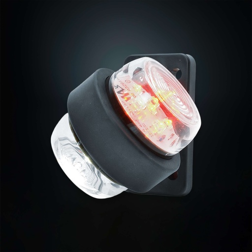[5800544] Complete rubber arm short white/red clear