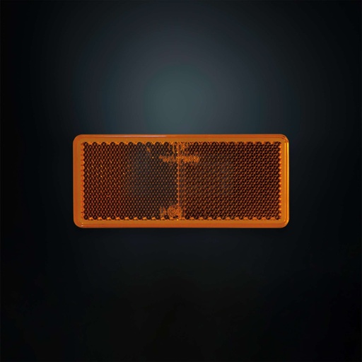 [5810661] Reflex orange rectangular 96x42mm with tape