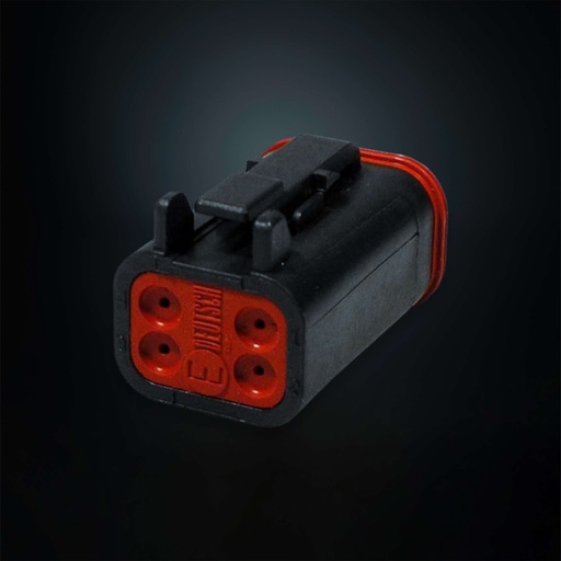 [5ASDT-809] Deutsch connector 4-polig, zwart