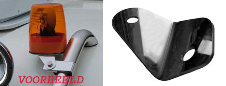 [82BABS] Stainless Steel Angle Mounting Plate for Beacon