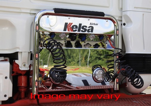 [82DAS01] Stainless Steel AirBar for DAF XF105 | 6 Red LEDs