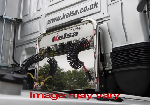 [82DAS03] Stainless Steel AirBar for DAF XF106 | 6 Red LEDs