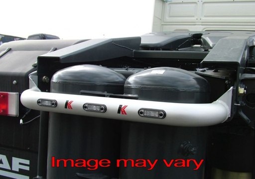 [82DCA03] Aluminum ChassisBar for DAF 6x2 Midlift Models with Vertical Air Tanks