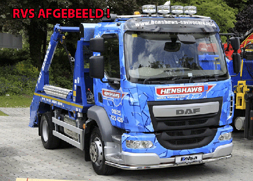 [82DLA11/W] Aluminum LoBar for DAF LF Euro 6 | 12-16t GVW | 5 White + 2 Amber LEDs