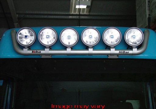 Aluminum HiBar for Mercedes Atego / Axor High Sleeper Cab | Visor Model