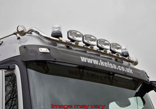 Stainless Steel HiBar for Mercedes Actros MP4 & MP5, Antos & Arocs StreamSpace 2500 | Drop-Down