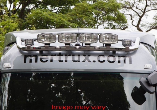 Stainless Steel HiBar for Mercedes Actros MP4 & MP5, Antos & Arocs StreamSpace 2300 | Drop-Down