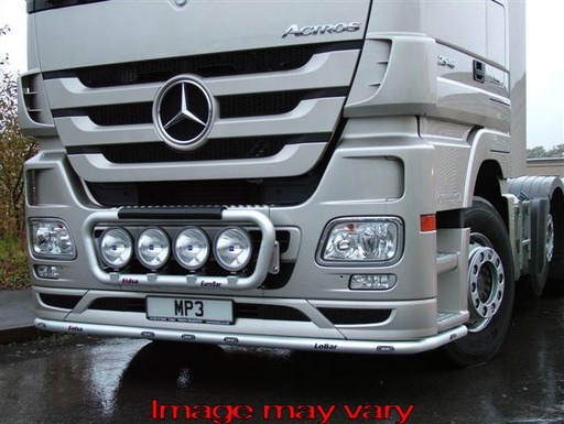 [82MBLA01/W] LoBar Aluminum for Mercedes Actros MP2 & MP3 - 5 White & 2 Amber LEDs