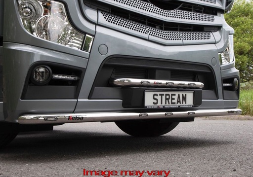 [82MBLEDS13/W] Stainless Steel LedBar for Mercedes Actros MP4 & MP5 | 3 White LEDs