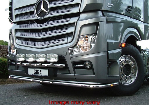 [82MBLS13/W] LoBar St. Steel - Mercedes Actros MP4 Big/Giga/StreamSpace 2.5 2011+ - 5 White LED & 2 Amber LED