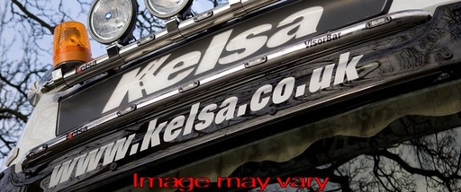 [82MBVS13/W] RVS VisorBar voor Mercedes Big/GigaSpace | 5 Witte LEDs