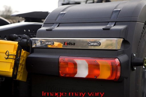 [82MBWS13] WingBars St. Steel - Mercedes Actros MP4 - 2 Red LED
