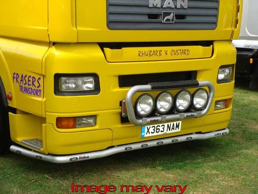 [82MLA01/W] TGA LOBAR MET 7 WITTE EN 4 ORANJE LEDS ALUMINIUM