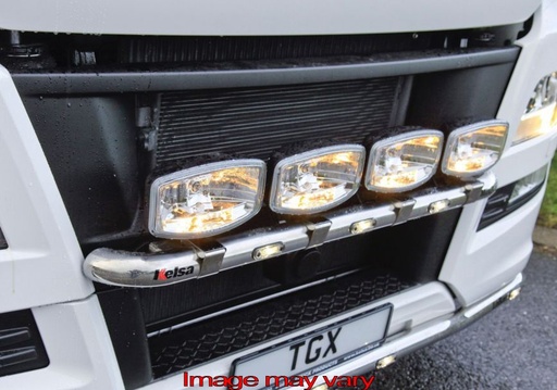 [82MMBA10] Aluminum MiniBar for MAN TGX Euro 6 with Plastic Bumper