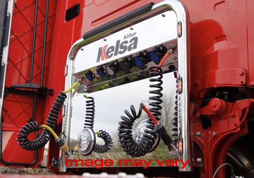 [82SAA01/6] Aluminum AirBar for Scania P-G-R-T Series | 6 Red LEDs