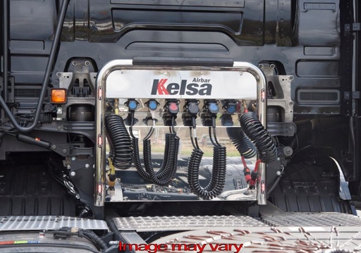 [82SAA20/6] Aluminium AirBar voor Scania NextGen R&S | 6 Rode LEDs