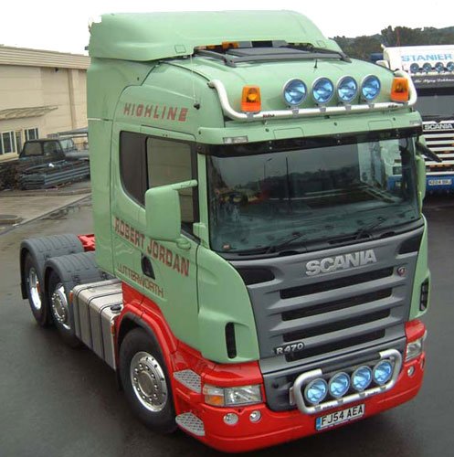 Aluminum HiBar for Scania R Series Highline | Drop-Down