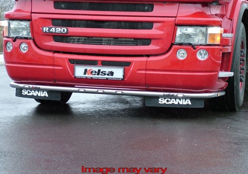 [82SLA07/A] Aluminium LoBar voor Scania R1 met Lage Bumper | 7 Oranje LEDs