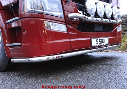 [82SLS22/A] Stainless Steel Lobar for Scania NextGen R&S with Low Bumper | 7 Amber LEDs