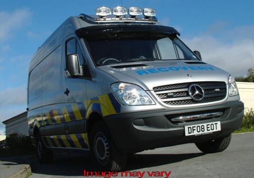 [82SPLEDA/A] SPRINTER 2007+ LEDBAR MET 3 ORANJE LEDS ALUMINIUM