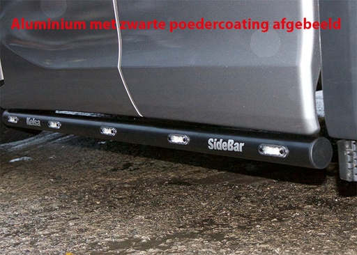 [82SSA200] SideBars Aluminium mit 5 gelben LEDs - Scania R/S NextGen, 2019+, 4X2 mit 3750mm Radstand  