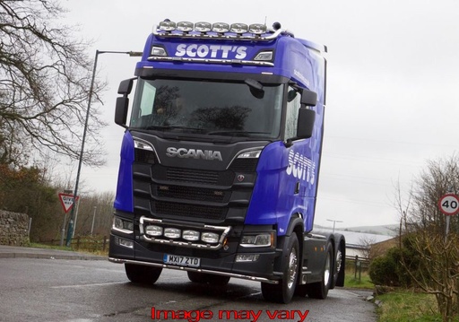 [82SVA20/A] Aluminum Visorbar for Scania R&S NextGen Highline | 5 Amber LEDs