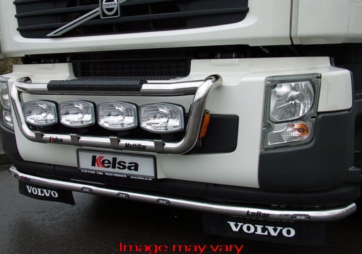 [82VLS05/A] RVS LoBar voor Volvo FE 2007+ | 5 Oranje LEDs