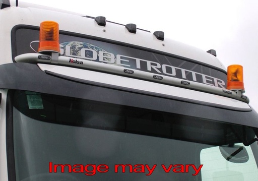 [82VVA01/A] Aluminium VisorBar voor Volvo FM/FH2 | 5 Oranje LEDs