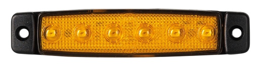 [463560005] DASTERI MARKEERVERLICHTING 6-LED 24V - ORANJE