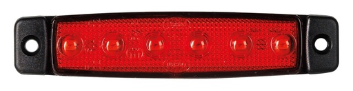 [463560006] DASTERI MARKEERVERLICHTING 6-LED 24V - ROOD