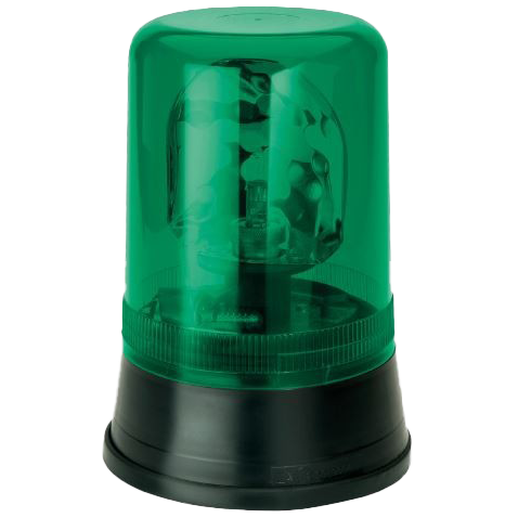 [4635595G] AEB "595" Zwaailamp 24V met Groen Lampglas